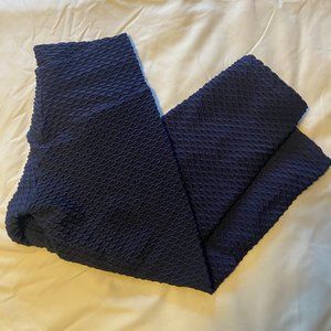 Booty By Brabants Croc Skin Navy Leggings